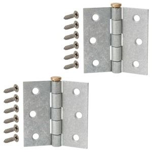 2-PK Everbilt 3-1/2 in. Galvanized Broad Utility Hinges, NIP + Free Shipping